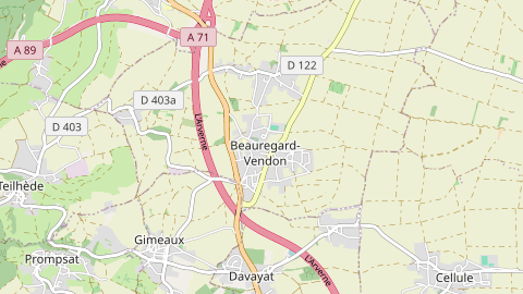 Carte de localisation de l'évènement