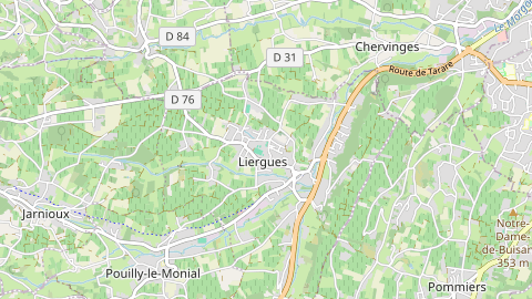 Carte de localisation de l'évènement