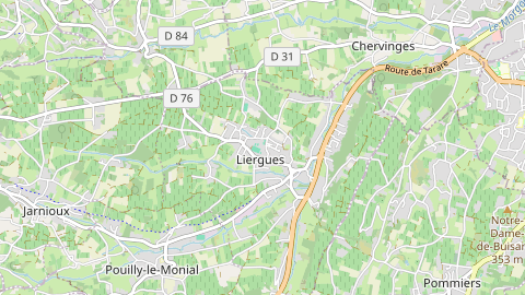 Carte de localisation de l'évènement