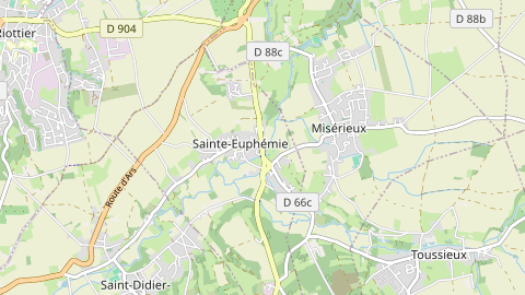 Carte de localisation de l'évènement