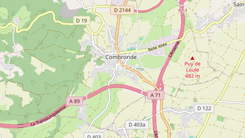 Carte de localisation de l'évènement