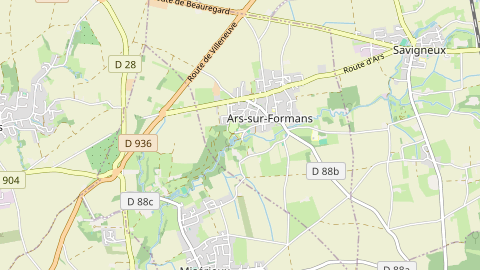 Carte de localisation de l'évènement