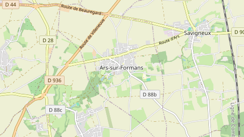 Carte de localisation de l'évènement