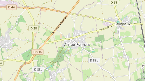 Carte de localisation de l'évènement