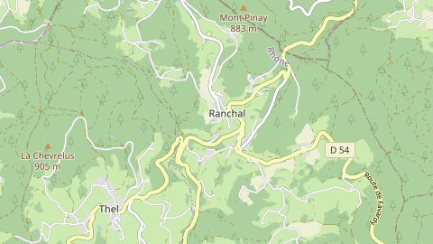 Carte de localisation de l'évènement