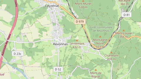 Carte de localisation de l'évènement