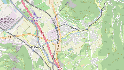 Carte de localisation de l'évènement