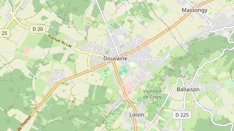 Carte de localisation de l'évènement