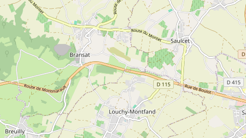 Carte de localisation de l'évènement