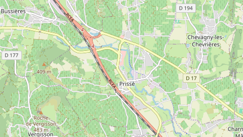 Carte de localisation de l'évènement
