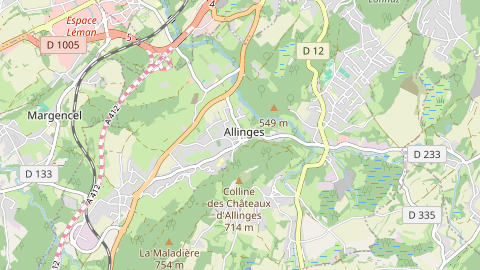 Carte de localisation de l'évènement