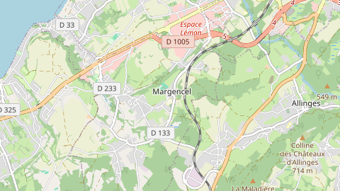 Carte de localisation de l'évènement