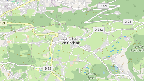 Carte de localisation de l'évènement