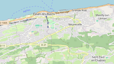 Carte de localisation de l'évènement