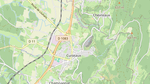 Carte de localisation de l'évènement