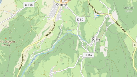 Carte de localisation de l'évènement