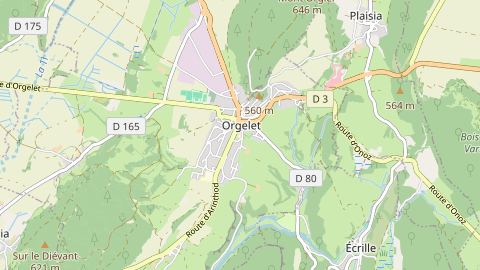 Carte de localisation de l'évènement