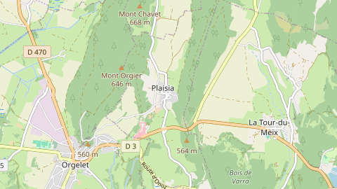 Carte de localisation de l'évènement