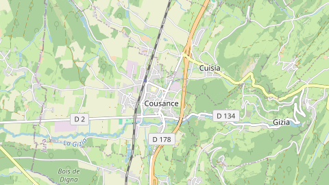 Carte de localisation de l'évènement