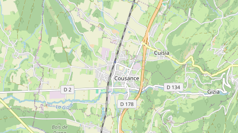 Carte de localisation de l'évènement