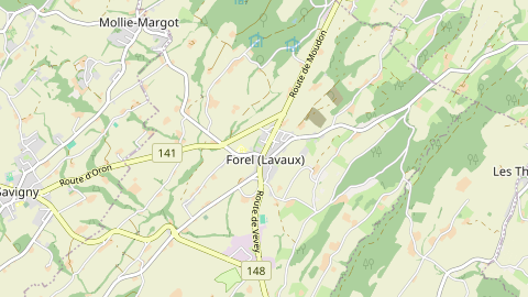 Carte de localisation de l'évènement