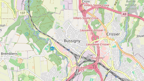 Carte de localisation de l'évènement