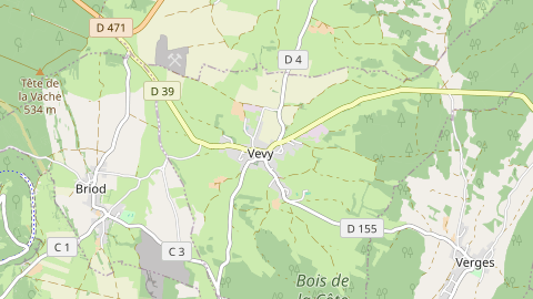 Carte de localisation de l'évènement