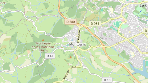 Carte de localisation de l'évènement