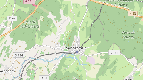 Carte de localisation de l'évènement