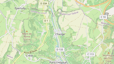 Carte de localisation de l'évènement