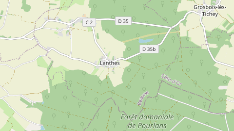Carte de localisation de l'évènement