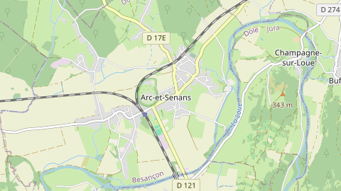 Carte de localisation de l'évènement