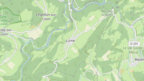 Carte de localisation de l'évènement
