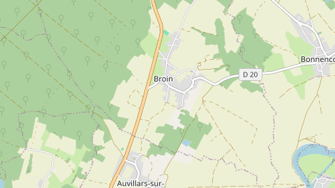 Carte de localisation de l'évènement