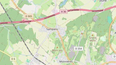 Carte de localisation de l'évènement