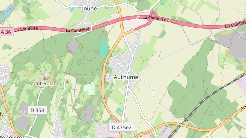 Carte de localisation de l'évènement