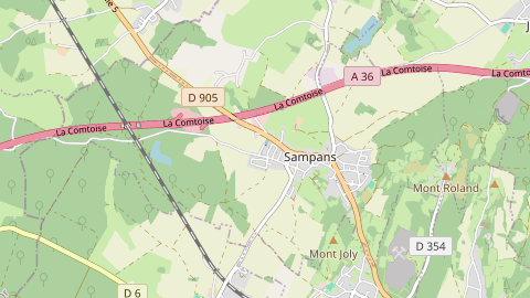 Carte de localisation de l'évènement