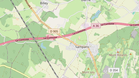 Carte de localisation de l'évènement