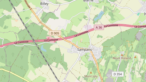 Carte de localisation de l'évènement