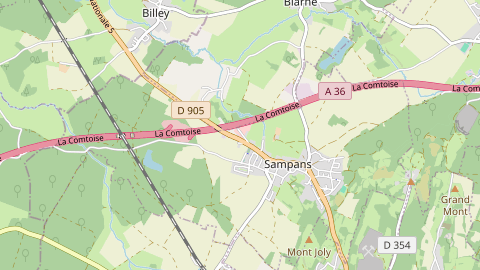 Carte de localisation de l'évènement