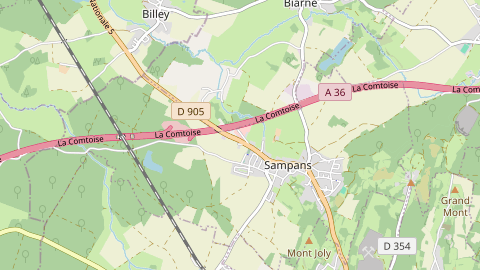 Carte de localisation de l'évènement