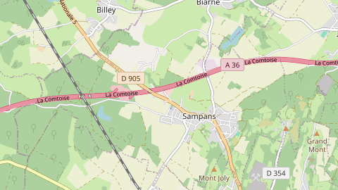 Carte de localisation de l'évènement
