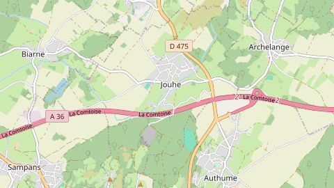 Carte de localisation de l'évènement