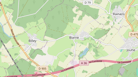 Carte de localisation de l'évènement