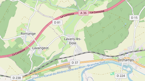 Carte de localisation de l'évènement