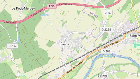 Carte de localisation de l'évènement