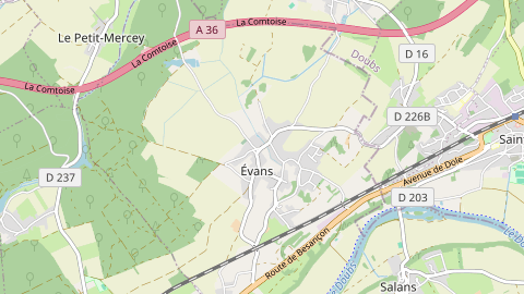 Carte de localisation de l'évènement
