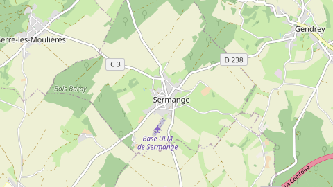 Carte de localisation de l'évènement