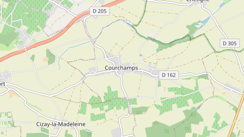 Carte de localisation de l'évènement