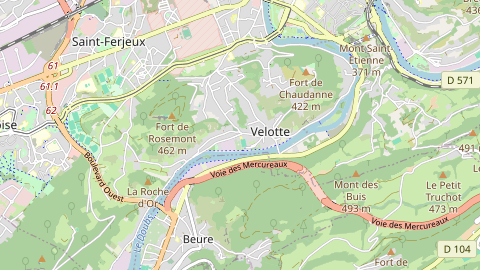 Carte de localisation de l'évènement